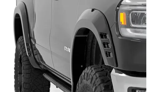 Расширители колёсных арок SF1, цвет PAF Silver, RAM 1500 DT, Rough Country — фото 4