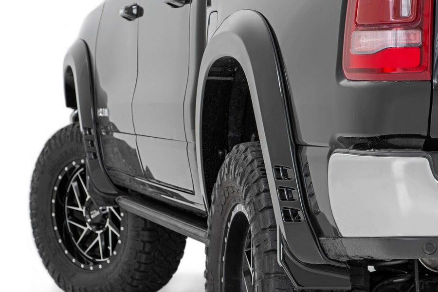 Расширители колёсных арок SF1, цвет PBJ Hydro Blue, RAM 1500 DT, Rough Country — фото 1