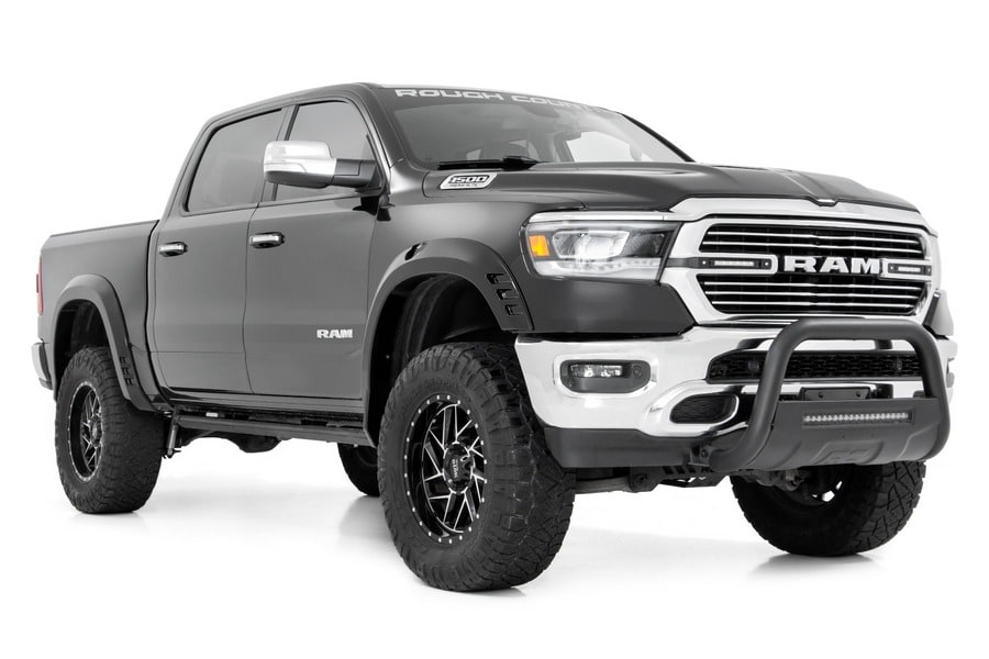 Расширители колёсных арок SF1, цвет PFP Olive Green, RAM 1500 DT, Rough Country — фото 3