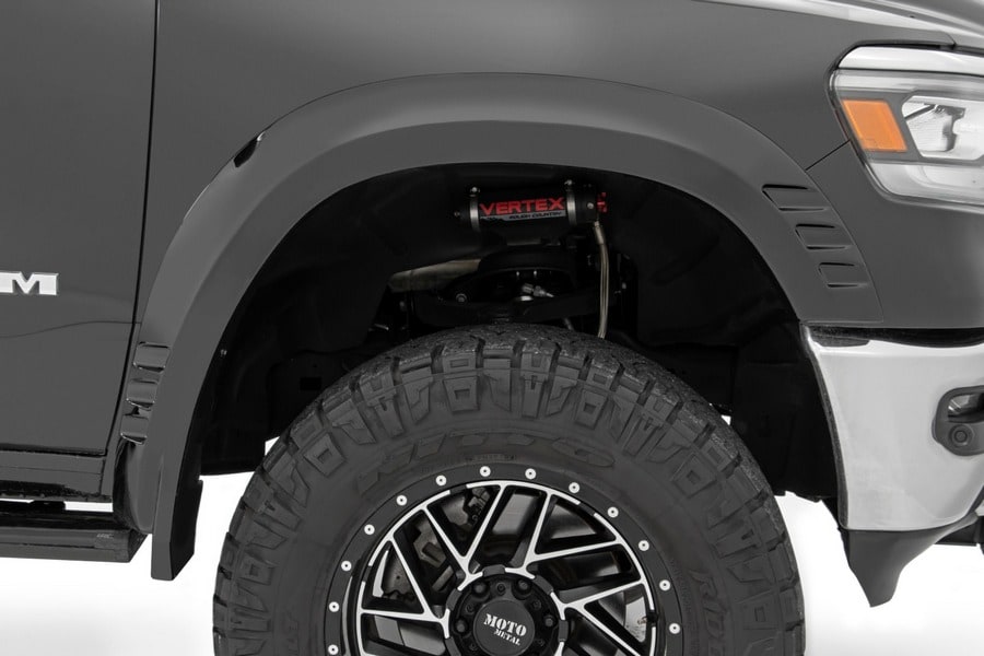 Расширители колёсных арок SF1, цвет PFP Olive Green, RAM 1500 DT, Rough Country — фото 6