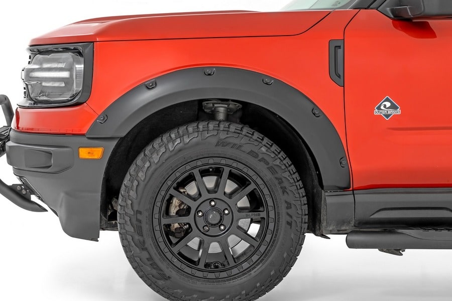 Расширители колёсных арок Pocket, цвет YZ Oxford White, Ford Bronco Sport (2021–2026), Rough Country — фото 4