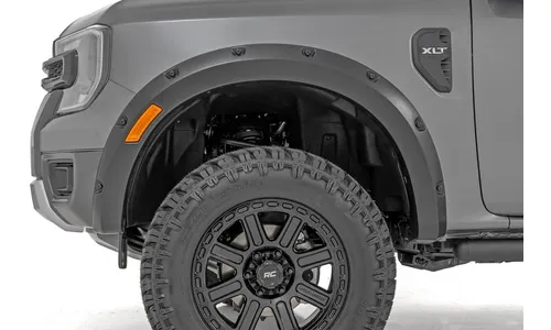 Расширители колёсных арок Pocket, цвет JS Iconic Silver, Ford Ranger T6.2, Rough Country — фото 4