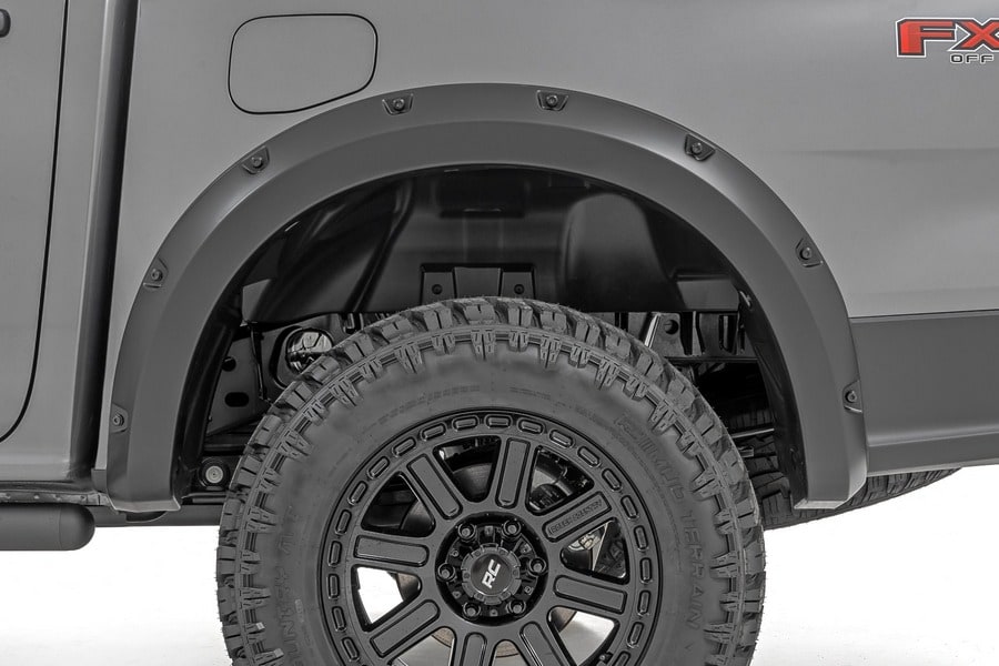 Расширители колёсных арок Pocket, цвет NE Cactus Gray, Ford Ranger T6.2, Rough Country — фото 5