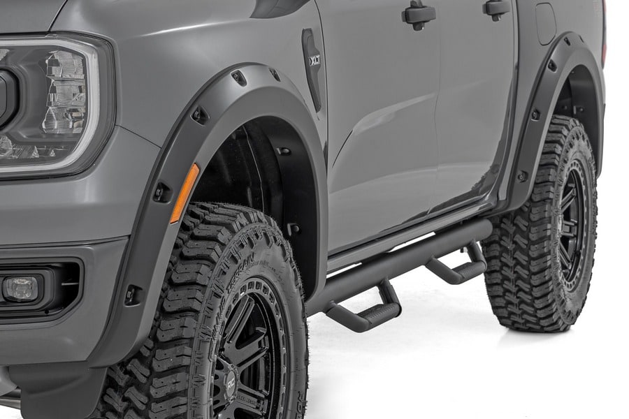 Расширители колёсных арок Pocket, цвет NE Cactus Gray, Ford Ranger T6.2, Rough Country — фото 6
