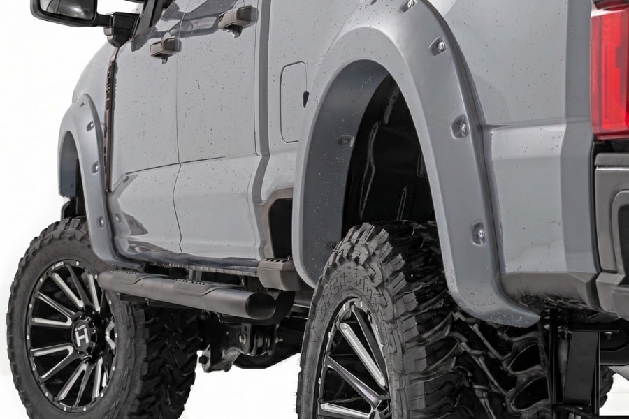 Расширители колёсных арок Pocket, цвет DR Avalanche Gray, Rough Country — фото 1