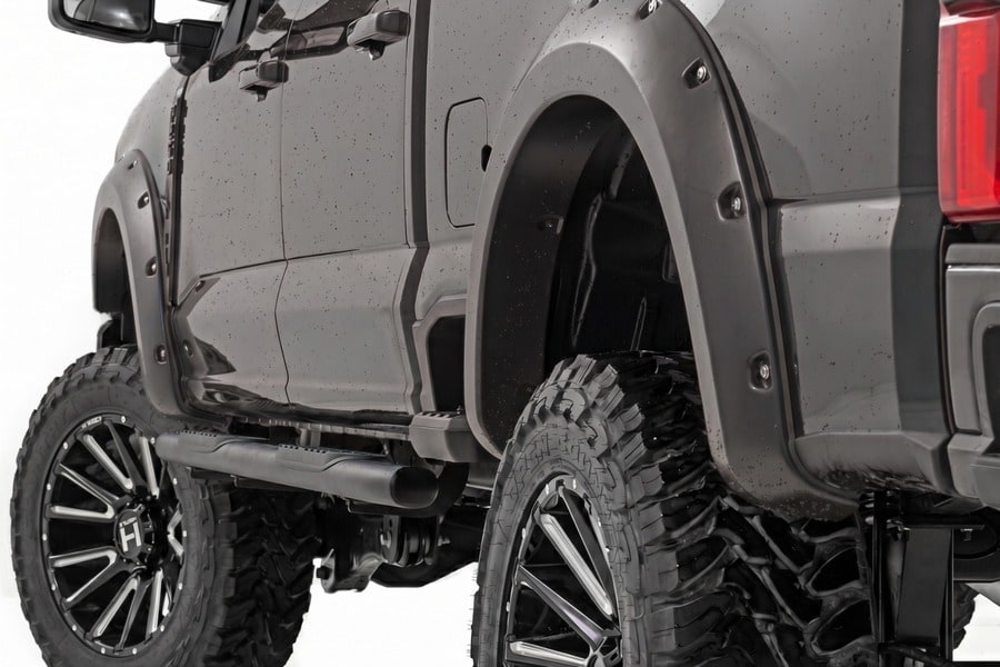 Расширители колёсных арок Pocket, цвет M7 Carbonized Gray, Rough Country — фото 1
