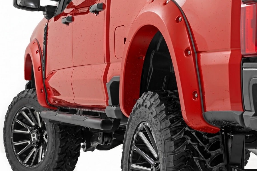 Расширители колёсных арок Pocket, цвет PQ Race Red, Rough Country — фото 1