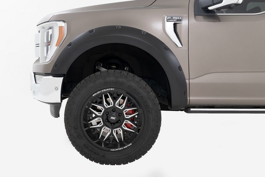 Расширители колёсных арок Pocket, цвет DR Avalanche Gray, Ford F-150 (2021–2026), Rough Country — фото 4