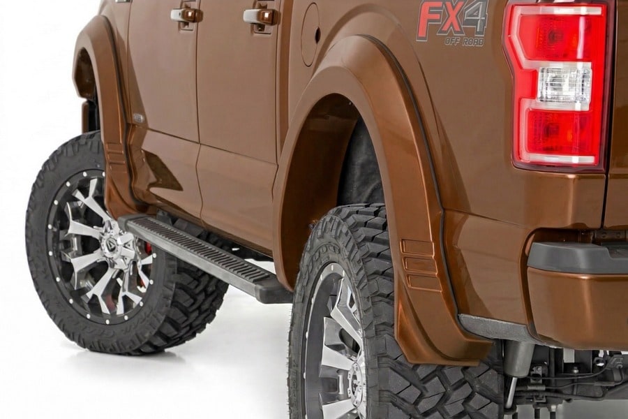 Расширители колёсных арок SF1, цвет H5 Caribou, Ford F-150 (2015–2017), Rough Country — фото 1