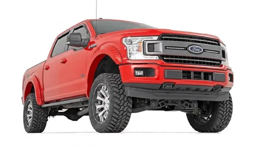 Расширители колёсных арок SF1, цвет PQ Race Red, Ford F-150 (2015–2017), Rough Country — фото 2