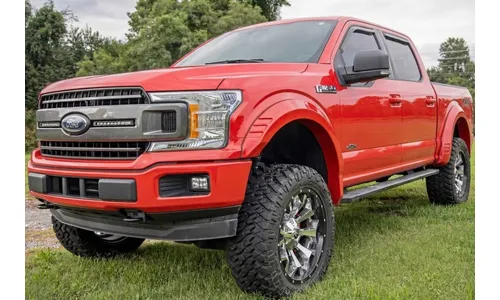 Расширители колёсных арок SF1, цвет PQ Race Red, Ford F-150 (2015–2017), Rough Country — фото 7