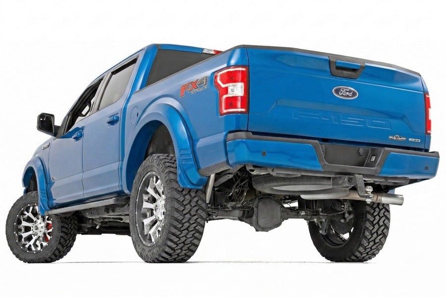 Расширители колёсных арок SF1, цвет SZ Blue Flame, Ford F-150 (2015–2017), Rough Country — фото 3