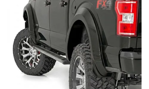 Расширители колёсных арок SF1, цвет TB Real Steel, Ford F-150 (2015–2017), Rough Country — фото 1