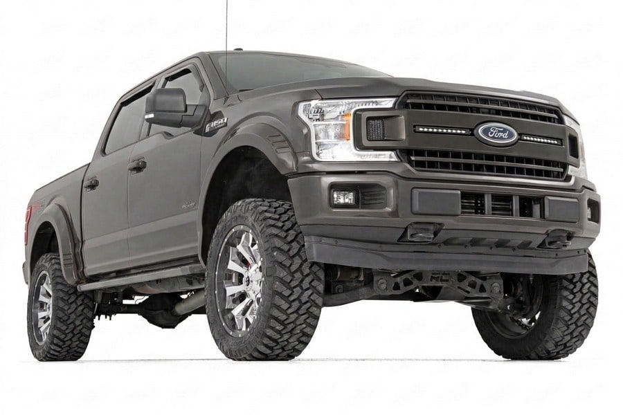 Расширители колёсных арок SF1, цвет TB Real Steel, Ford F-150 (2015–2017), Rough Country — фото 2