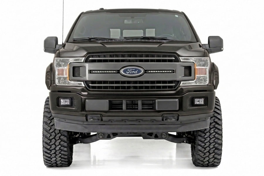 Расширители колёсных арок SF1, цвет TB Real Steel, Ford F-150 (2015–2017), Rough Country — фото 4
