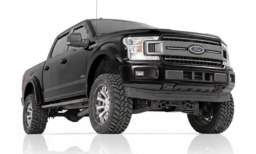 Расширители колёсных арок SF1, цвет UH Tuxedo Black Metallic, Ford F-150 (2015–2017), Rough Country — фото 2