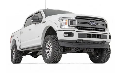 Расширители колёсных арок SF1, цвет YZ Oxford White, Ford F-150 (2015–2017), Rough Country — фото 2