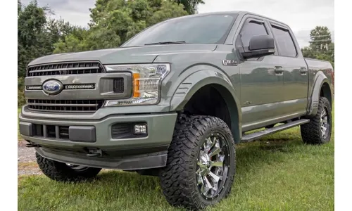 Расширители колёсных арок SF1, цвет BN Silver Spruce, Ford F-150 (2018–2020), Rough Country — фото 6