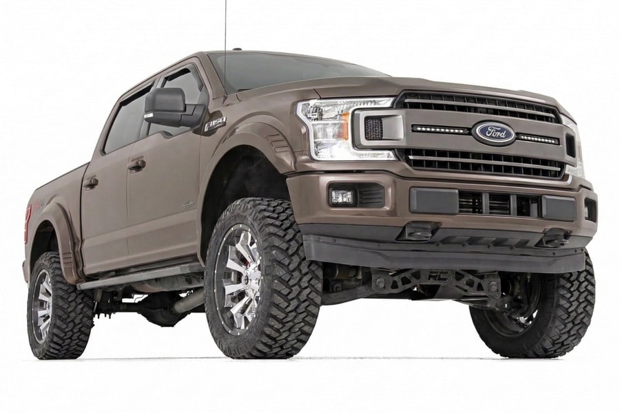 Расширители колёсных арок SF1, цвет D1 Stone Gray, Ford F-150 (2018–2020), Rough Country — фото 2