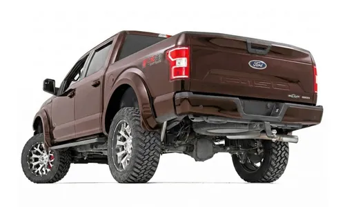 Расширители колёсных арок SF1, цвет E2 Magma Red, Ford F-150 (2018–2020), Rough Country — фото 3