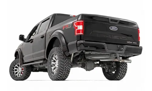 Расширители колёсных арок SF1, цвет G1 Absolute Black, Ford F-150 (2018–2020), Rough Country — фото 3