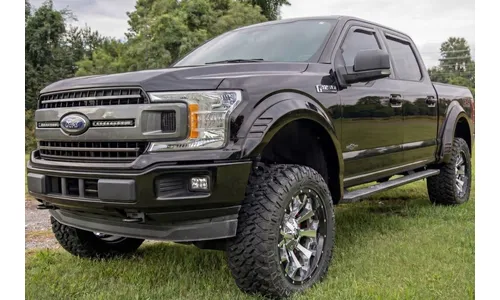 Расширители колёсных арок SF1, цвет G1 Absolute Black, Ford F-150 (2018–2020), Rough Country — фото 7