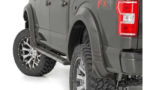 Расширители колёсных арок SF1, цвет J7 Magnetic Gray, Ford F-150 (2018–2020), Rough Country — фото 1