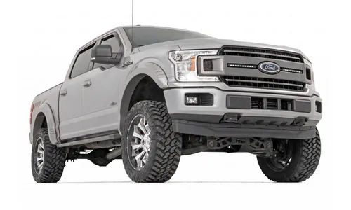 Расширители колёсных арок SF1, цвет JS Iconic Silver, Ford F-150 (2018–2020), Rough Country — фото 2