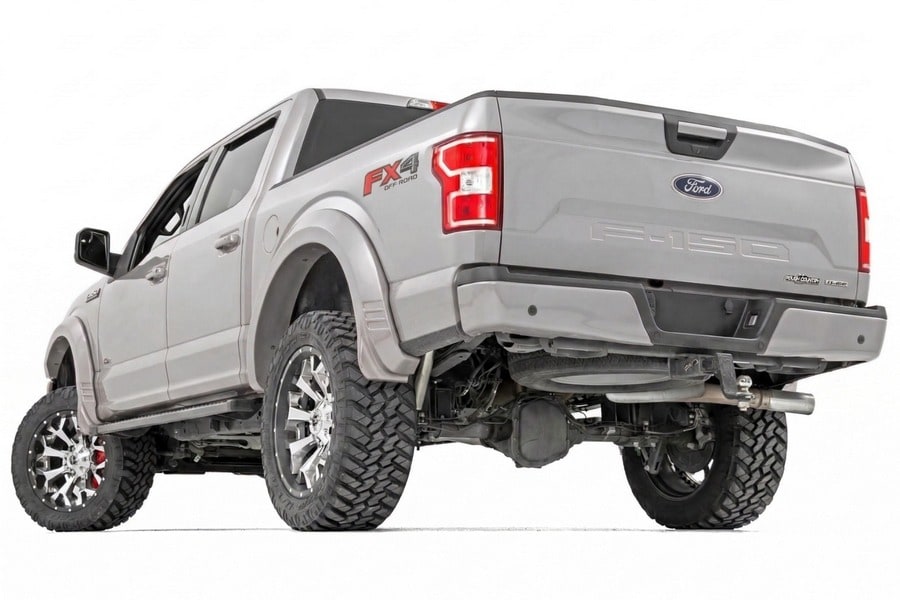 Расширители колёсных арок SF1, цвет JS Iconic Silver, Ford F-150 (2018–2020), Rough Country — фото 3