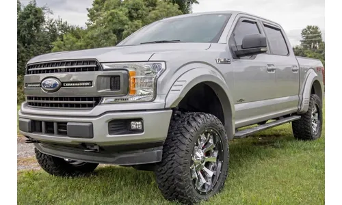 Расширители колёсных арок SF1, цвет JS Iconic Silver, Ford F-150 (2018–2020), Rough Country — фото 7