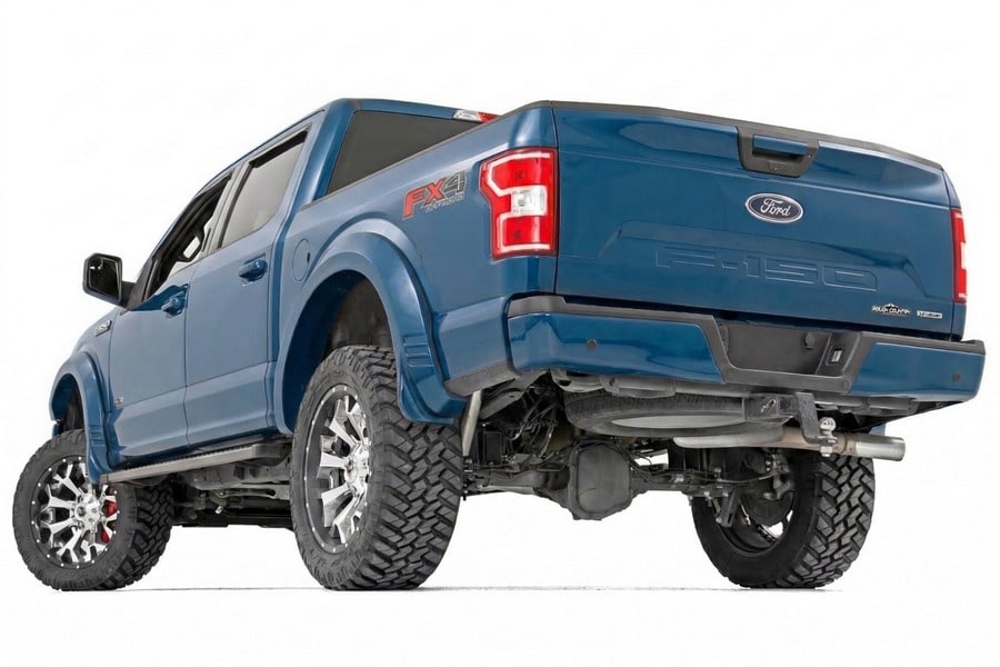 Расширители колёсных арок SF1, цвет N1 Blue Jeans, Ford F-150 (2018–2020), Rough Country — фото 3