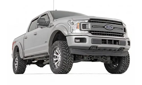 Расширители колёсных арок SF1, цвет UX Ingot Silver Metallic, Ford F-150 (2018–2020), Rough Country — фото 2