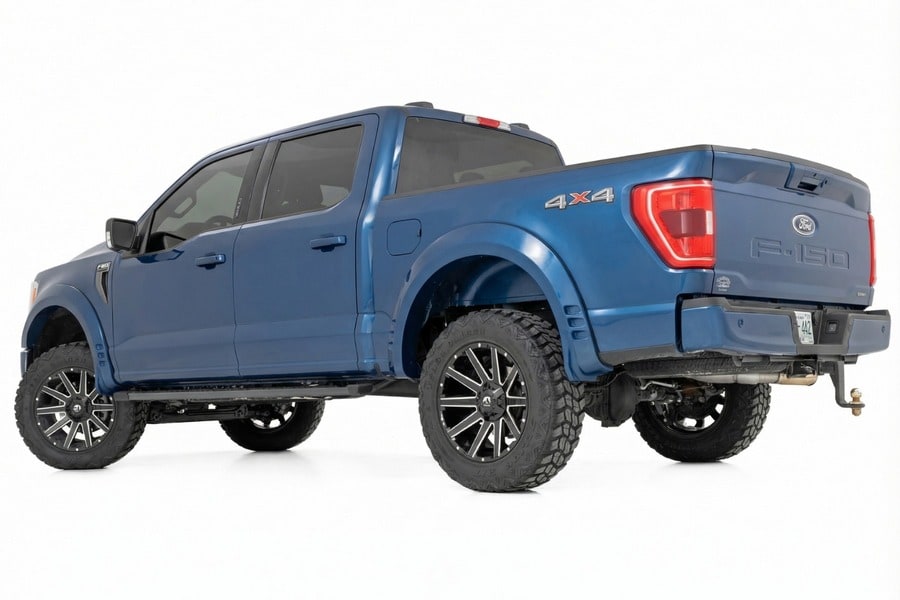 Расширители колёсных арок SF1, цвет B3 Atlas Blue, Ford F-150 (2021–2026), Rough Country — фото 3