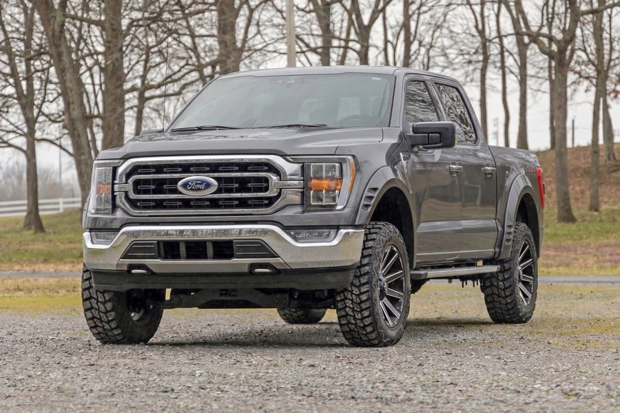 Расширители колёсных арок SF1, цвет D1 Stone Gray, Ford F-150 (2021–2026), Rough Country — фото 7