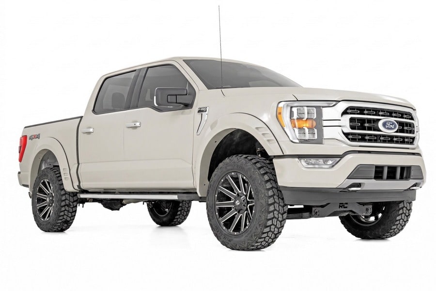 Расширители колёсных арок SF1, цвет DR Avalanche Gray, Ford F-150 (2021–2026), Rough Country — фото 2