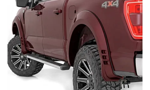 Расширители колёсных арок SF1, цвет E2 Magma Red, Ford F-150 (2021–2026), Rough Country — фото 1