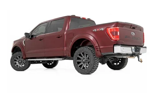 Расширители колёсных арок SF1, цвет E2 Magma Red, Ford F-150 (2021–2026), Rough Country — фото 3