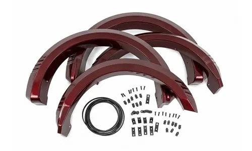 Расширители колёсных арок SF1, цвет E2 Magma Red, Ford F-150 (2021–2026), Rough Country — фото 6