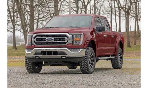 Расширители колёсных арок SF1, цвет E2 Magma Red, Ford F-150 (2021–2026), Rough Country — фото 7