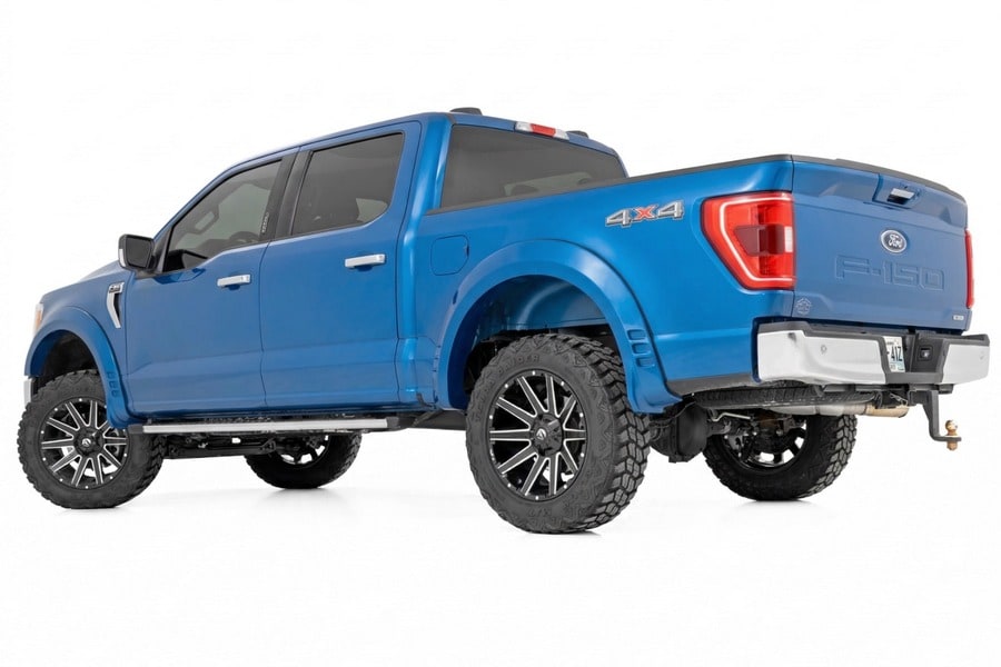 Расширители колёсных арок SF1, цвет E7 Velocity Blue, Ford F-150 (2021–2026), Rough Country — фото 3