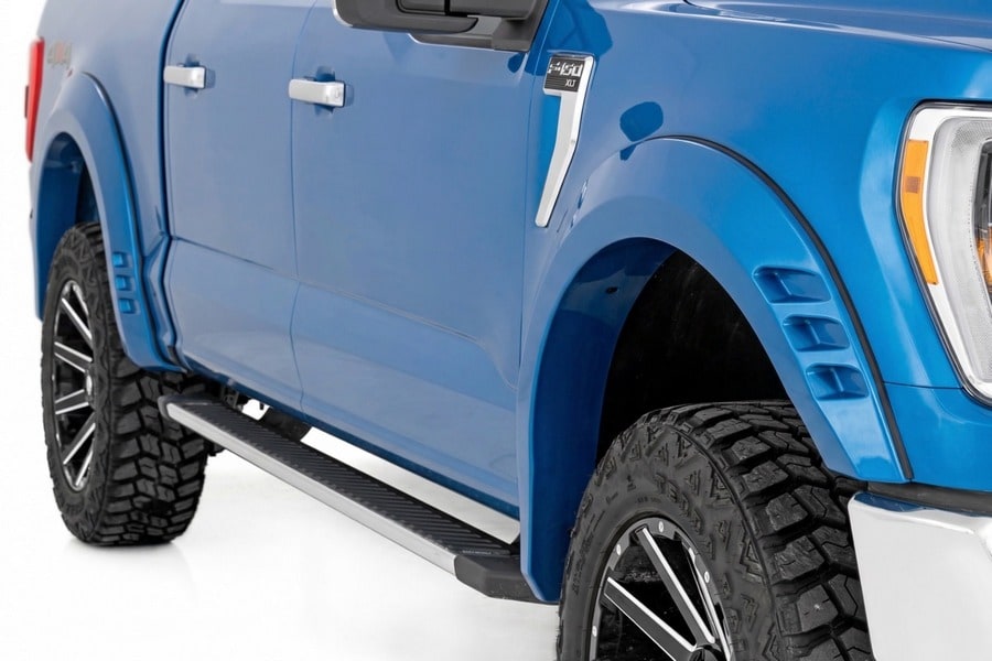 Расширители колёсных арок SF1, цвет E7 Velocity Blue, Ford F-150 (2021–2026), Rough Country — фото 4