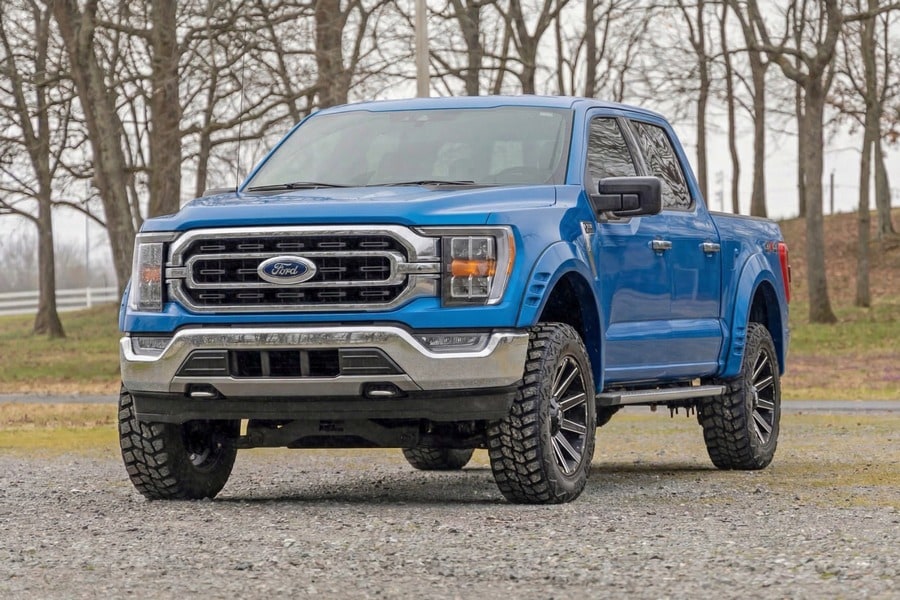 Расширители колёсных арок SF1, цвет E7 Velocity Blue, Ford F-150 (2021–2026), Rough Country — фото 7