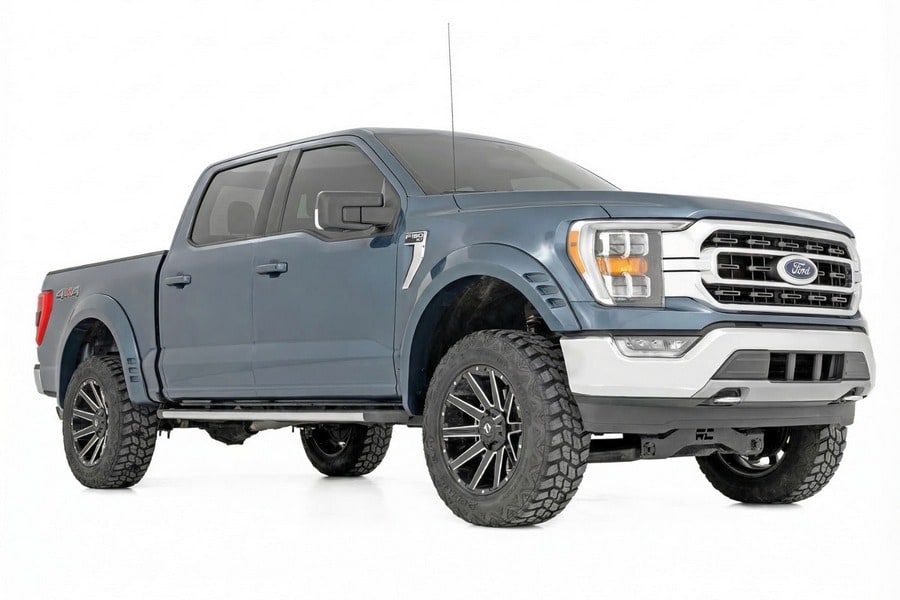 Расширители колёсных арок SF1, цвет G4 Azure Gray, Ford F-150 (2021–2026), Rough Country — фото 2