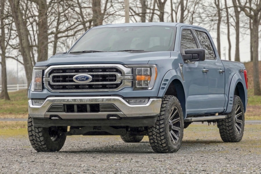 Расширители колёсных арок SF1, цвет G4 Azure Gray, Ford F-150 (2021–2026), Rough Country — фото 7