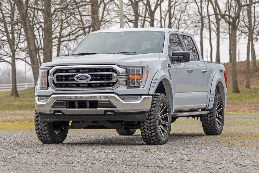 Расширители колёсных арок SF1, цвет JS Iconic Silver, Ford F-150 (2021–2026), Rough Country — фото 6