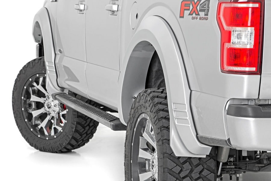Расширители колёсных арок SF1, цвет JS Iconic Silver, Ford F-150 (2021–2026), Rough Country — фото 7