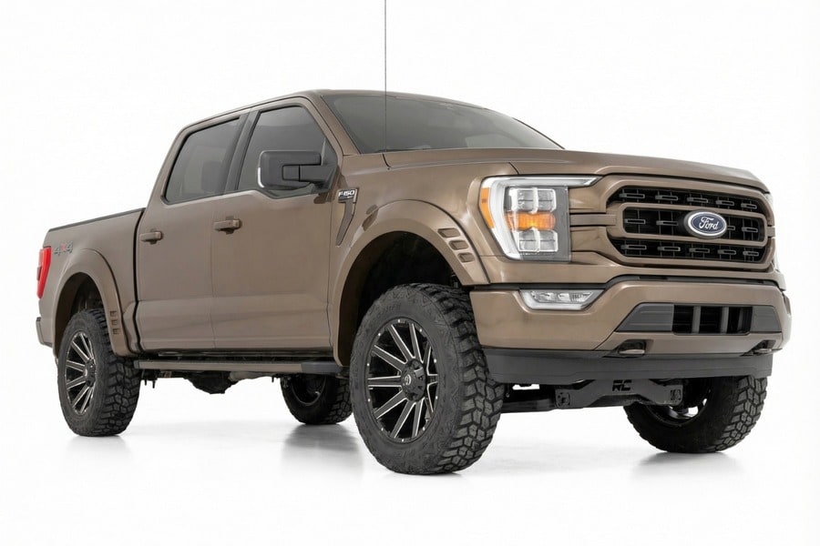 Расширители колёсных арок SF1, цвет LJ Darkened Bronze, Ford F-150 (2021–2026), Rough Country — фото 2