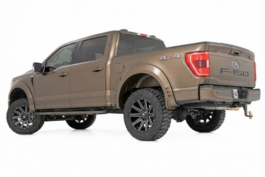 Расширители колёсных арок SF1, цвет LJ Darkened Bronze, Ford F-150 (2021–2026), Rough Country — фото 3