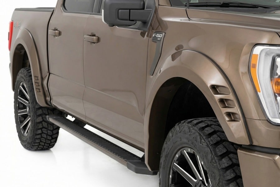 Расширители колёсных арок SF1, цвет LJ Darkened Bronze, Ford F-150 (2021–2026), Rough Country — фото 4