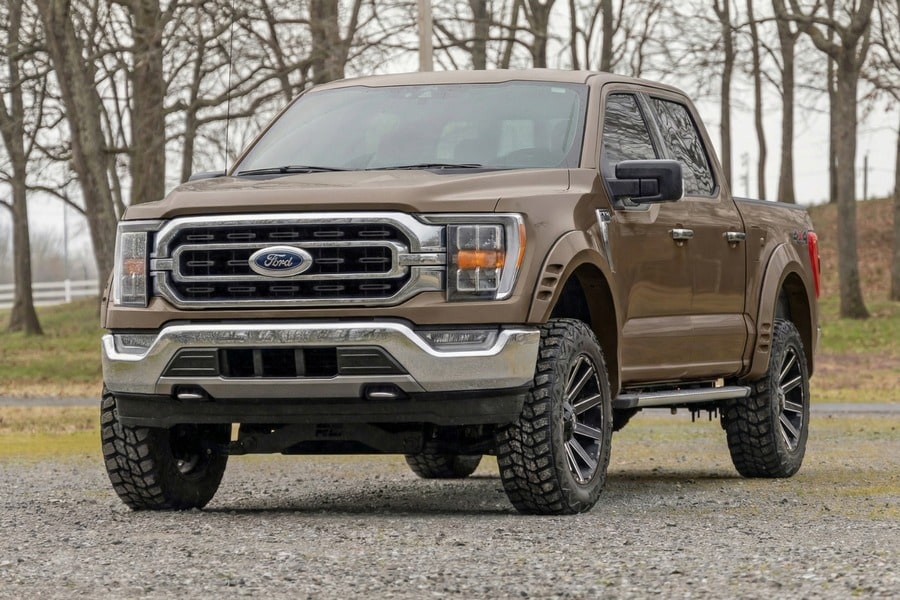 Расширители колёсных арок SF1, цвет LJ Darkened Bronze, Ford F-150 (2021–2026), Rough Country — фото 7